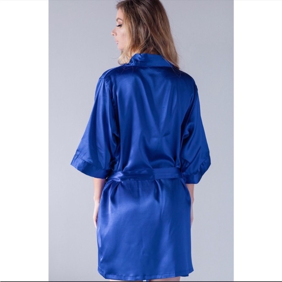 Royal Blue Robes with Pockets & Sash to Tie 👘 size S & M 🤩 C3 - Picture 3 of 9